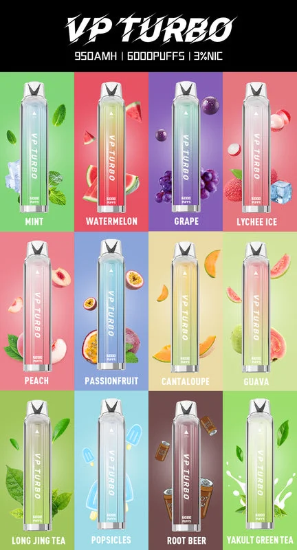 VP TURBO 發光棒6000口 拋棄式/一次性電子菸