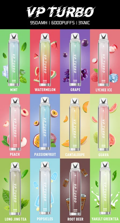 VP TURBO 發光棒6000口 拋棄式/一次性電子菸