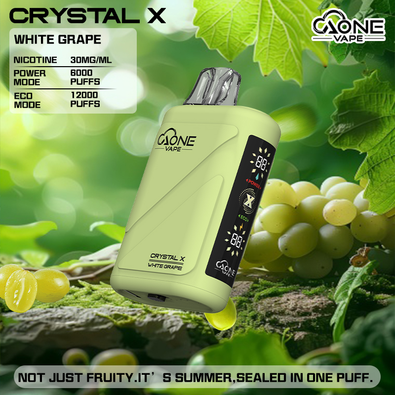 AONE VAPE CRYSTAL X 水晶2代 12000口 大容量拋棄式電子菸